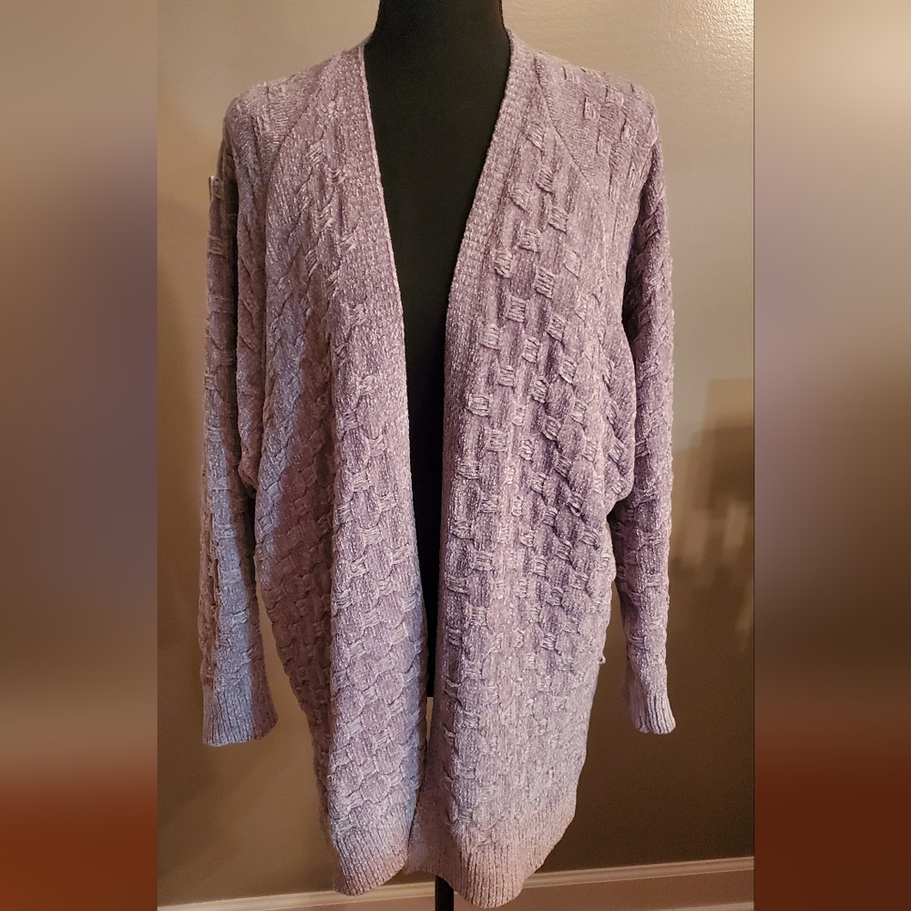 Umgee USA Gray Open Front Cardigan Size Small